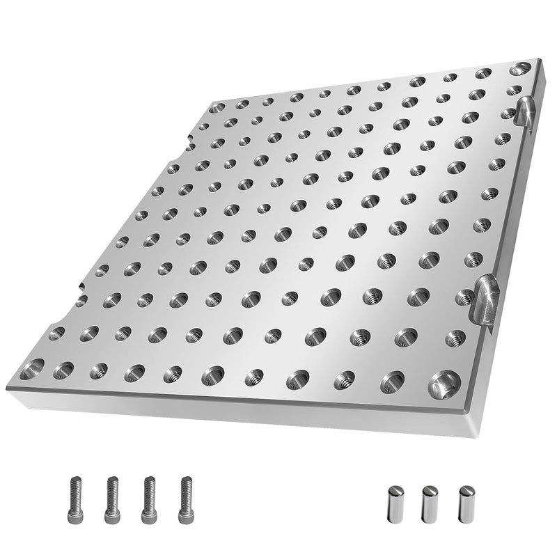 JMSMSH 10"x10"x0.8" Aluminum 6061 Fixture Plate Jig Custom CNC Machining Manufacturing - Image 2